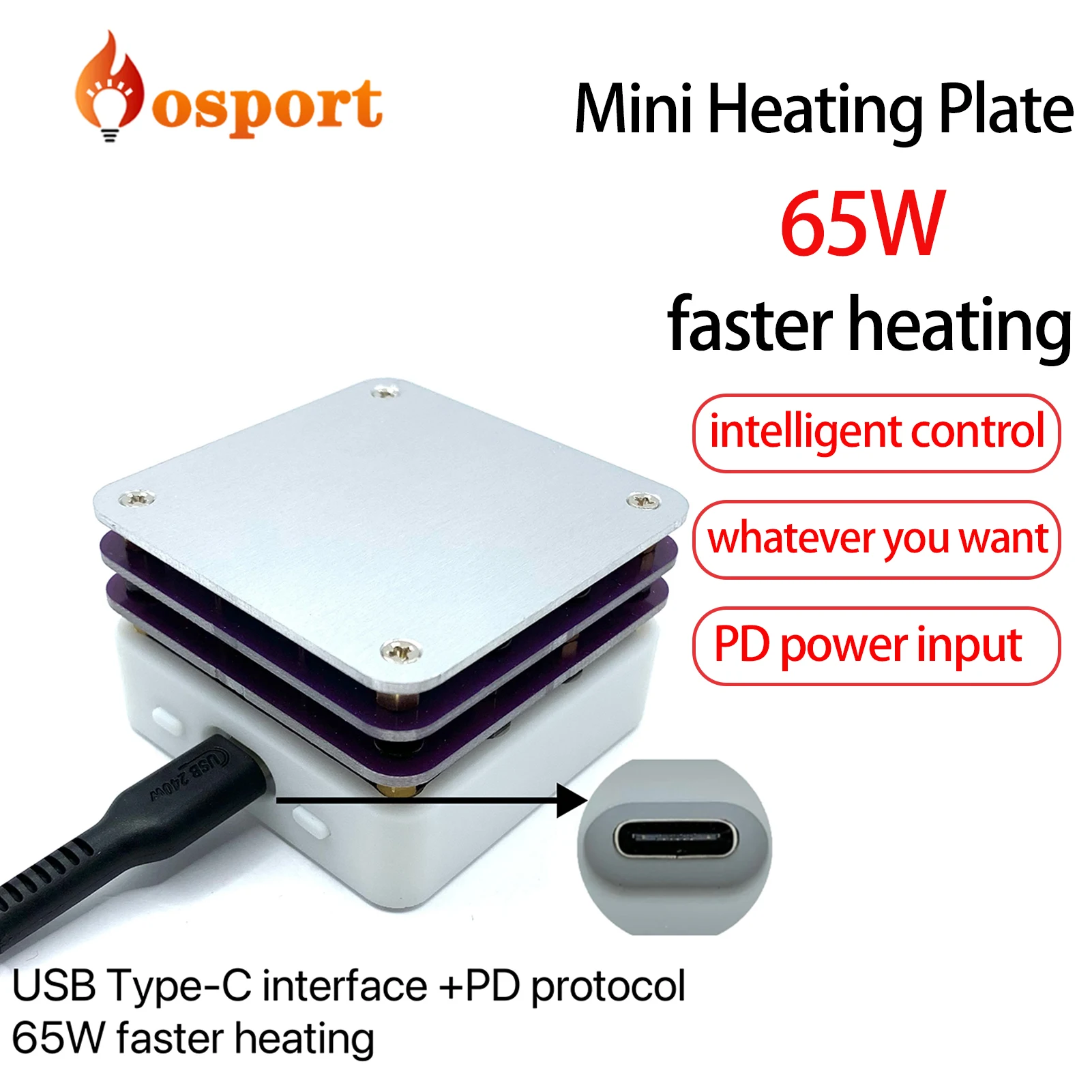 

65 Вт мини нагревательная пластина SMD, подогреватель, наладочная станция, печатная плата, электронная плата, нагревательная пластина, Светодиодная лента, инструмент для ремонта