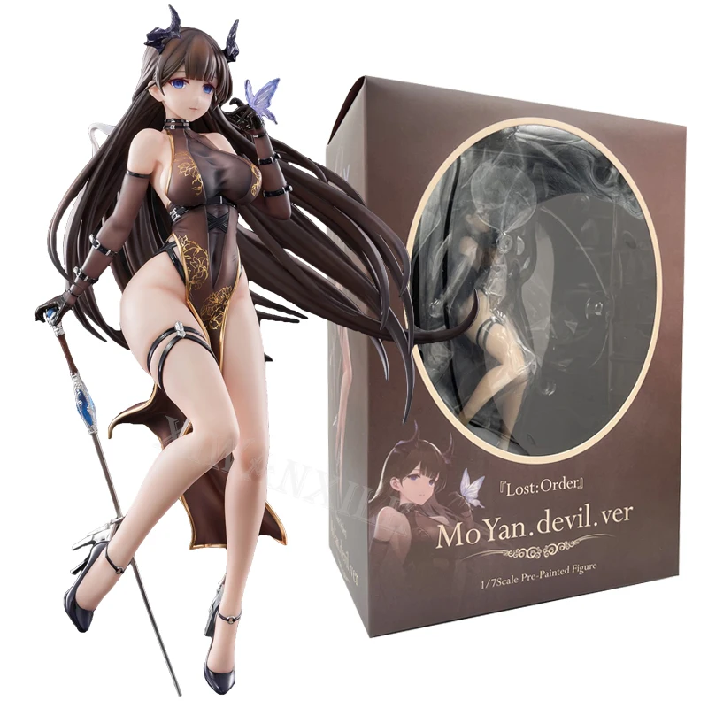 

26cm Lost Order MoYan Devil Anime Girl Figure Hobby·sakura MoYan Sexy Action Figure Moen Figurine Adult Model Doll Toys Gifts