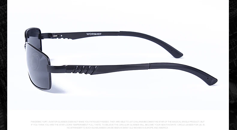 Поляризованные солнцезащитные очки VAKA модные брендовые мужские черные