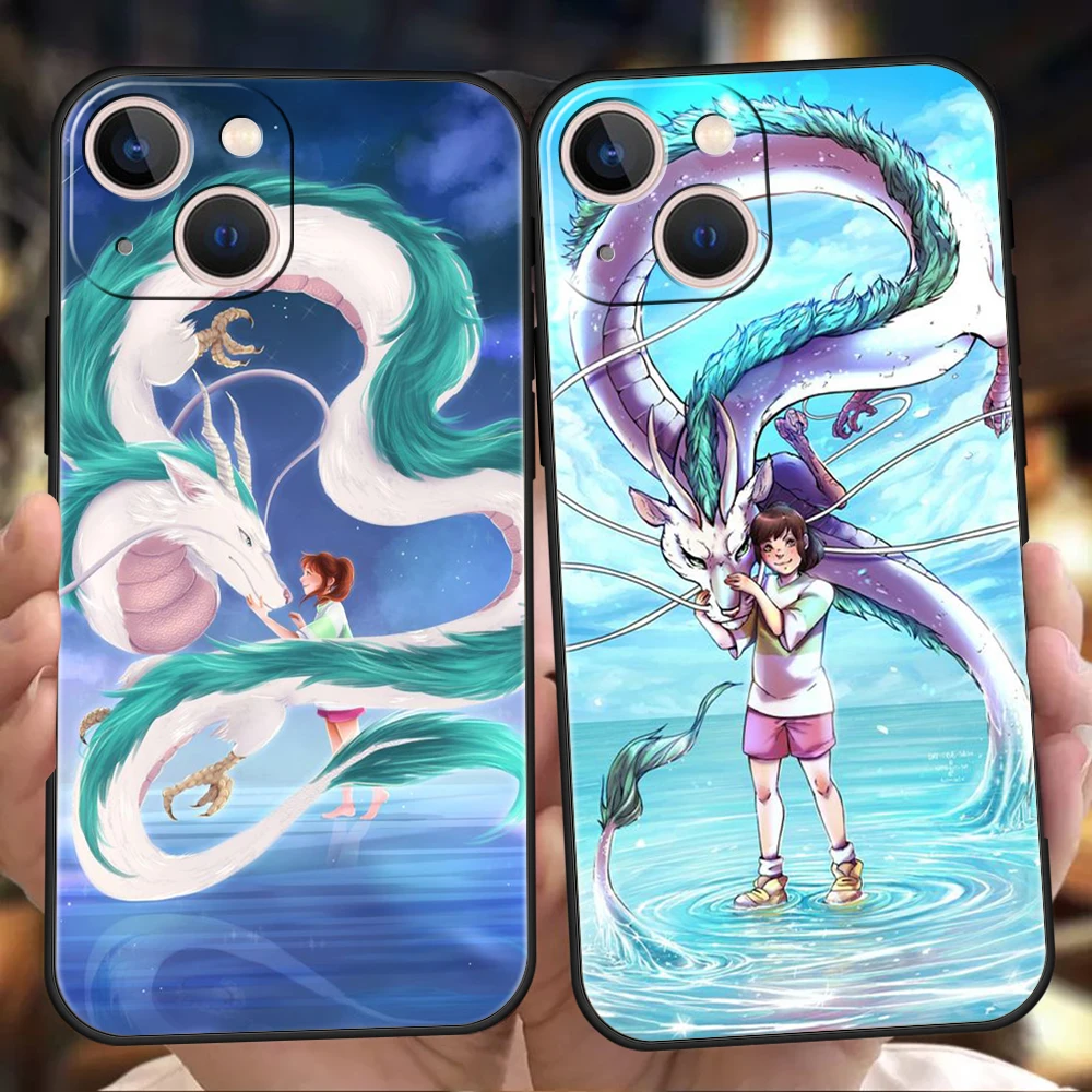 

Spirited Away Phone Case Cover for iPhone 12 13 Pro Max XR XS X iPhone 11 7 8 Plus SE 2020 13 Mini Silicon Soft Shell Fundas TPU