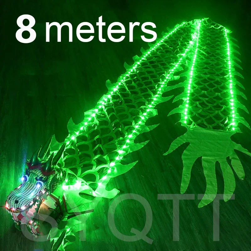 Светящийся реквизит для фитнеса и танца дракона, 6/8/10 м, 3 цвета, блестящий реквизит в виде лодки-дракона, праздничный реквизит, новогодний подарок, забавные спортивные сценические представления аким львович волынский азбука классического танца