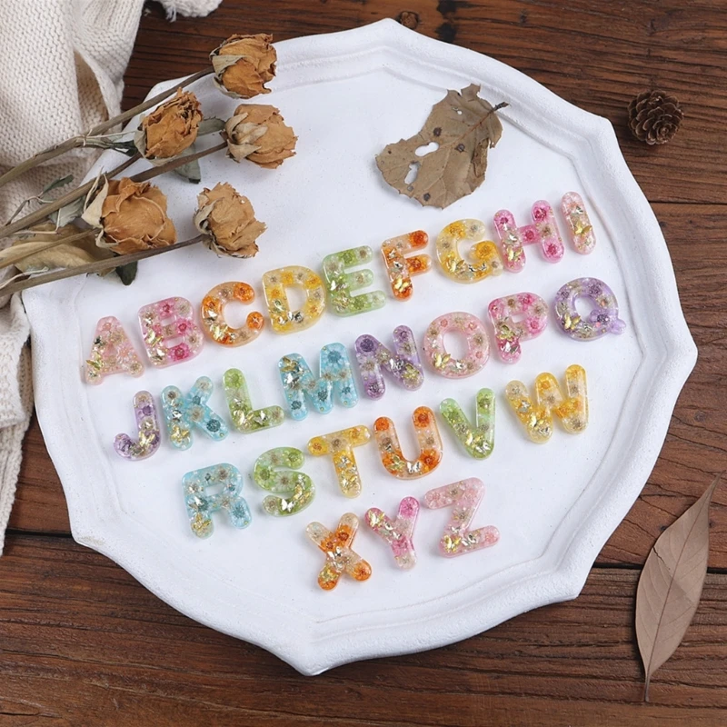 

Resin Casting Silicone Mold English Alphabet Keychain Pendant Jewelry Mold