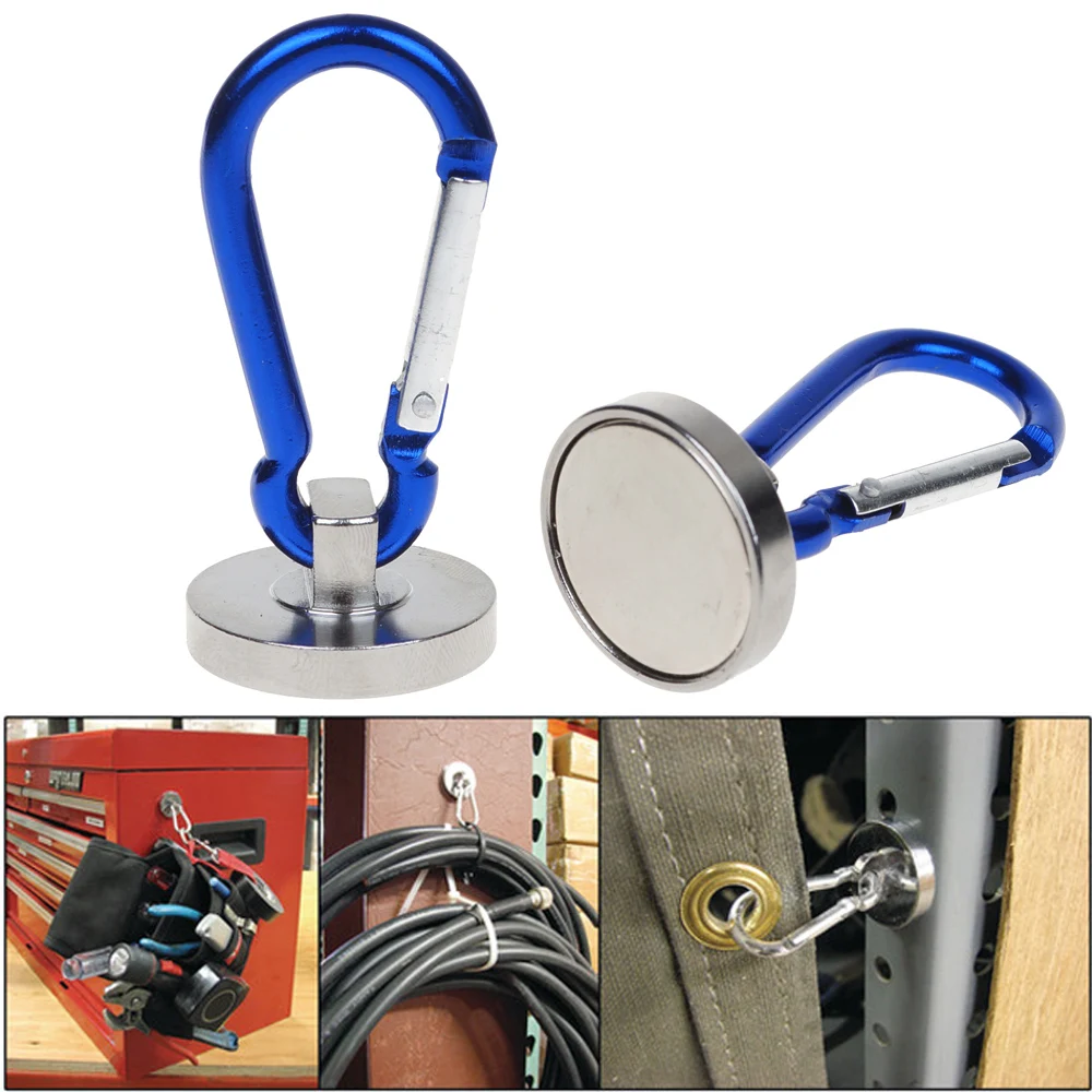 

Free Shipping Strong 35 LBS Neodymium Magnetic Carabiner Hook #BK022 @CF