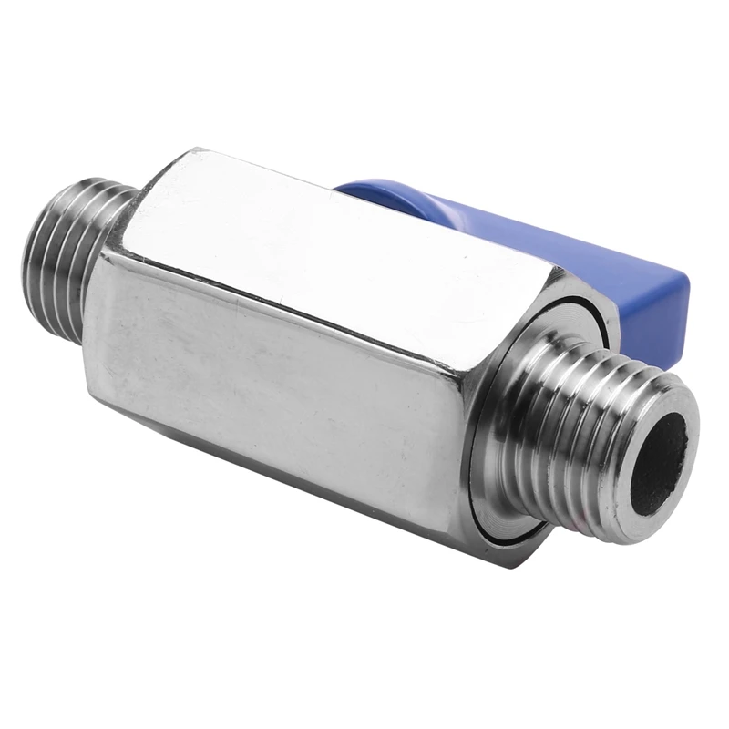 

2X Stainless Steel Ball Valve - 1/4 Inch NPT Thread Male Small Mini Ball Valve (1/4Inch Male&Male)