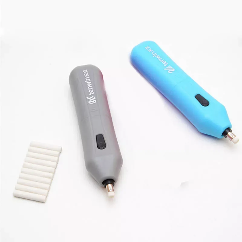 

High Quality Automatic Electric Rotate Eraser Pen Replacement Rubber Refill Students Sketch Painting School Stationery Supplies