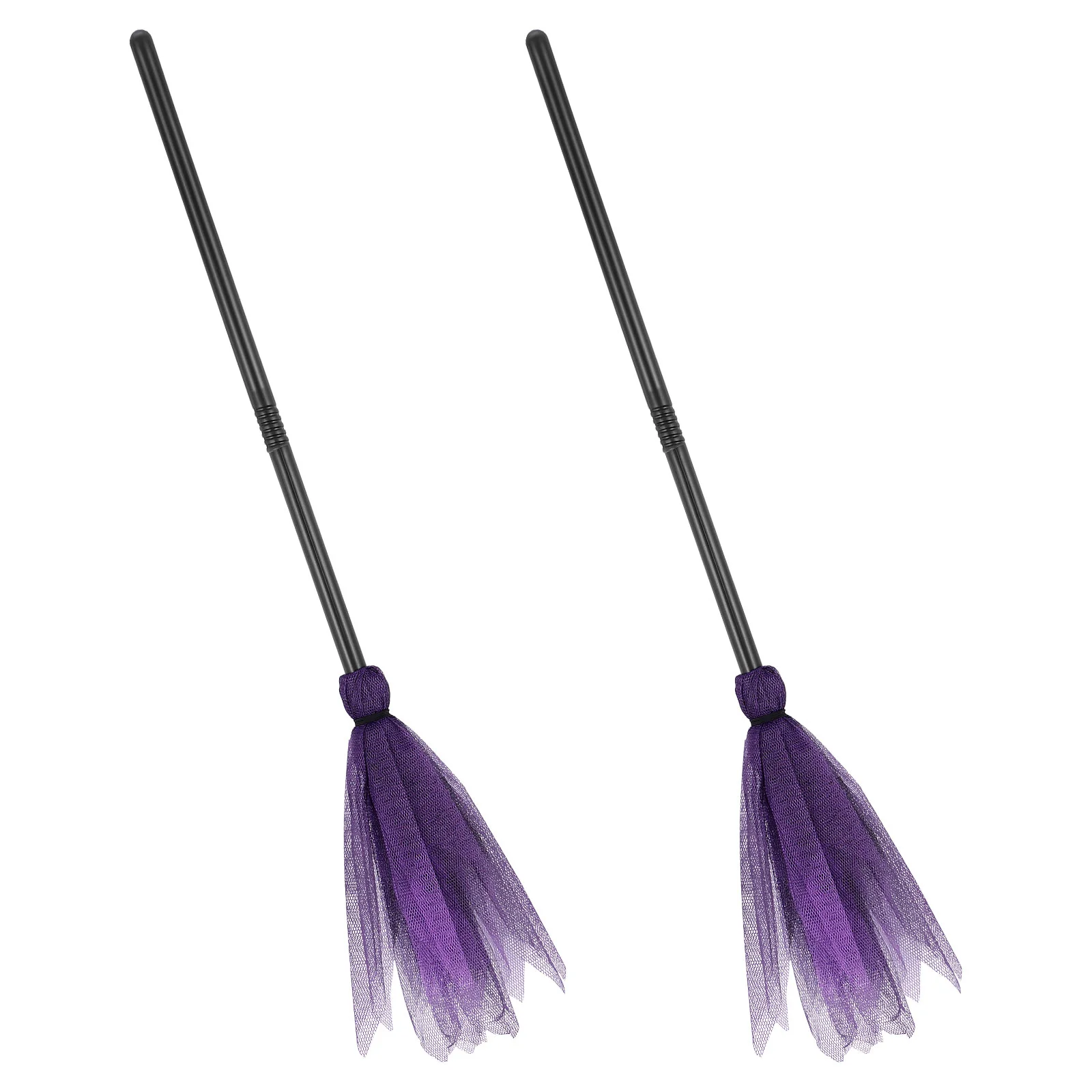 

2pcs Halloween Witch Broom Decorations Performance Props Kids Toys Witch Broomstick (Random Color)