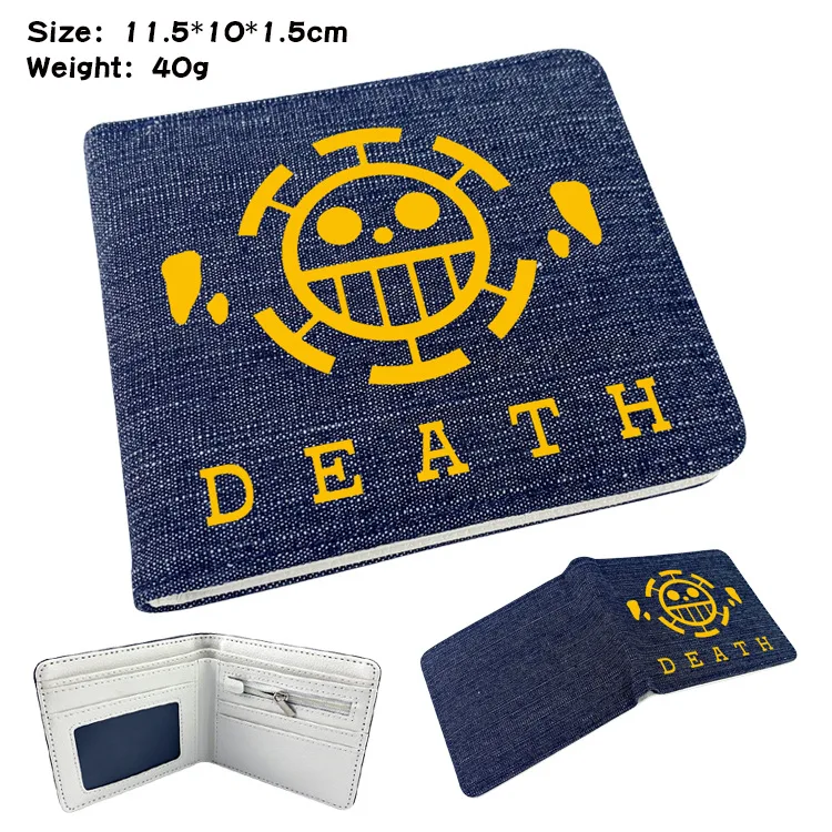 

Anim One Piece Wallet PU Leather Coin Purse Cosplay Short Wallets With Card Holder Men Women Gift