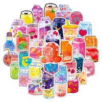 103052pcs ins style cute drink stickers aesthetic cartoon decals diy phone case scrapbook laptop fridge kids toy sticker packs