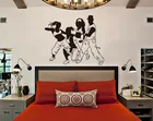 Настенные наклейки для танцев, стикеры в стиле хип-хоп для подростков, танцев, арт-деко, стильные настенные стикеры в стиле хип-хоп для дома, спальни, гостиной, модный Декор TW04