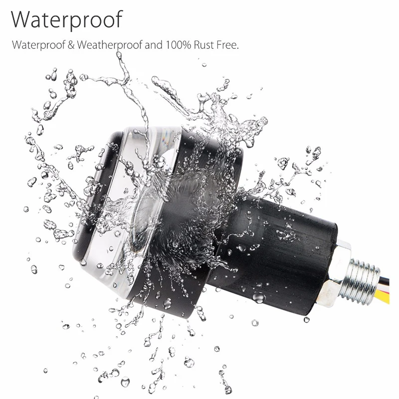 Светодиодный индикатор указателя поворота на конце руля мотоцикла белый желтый