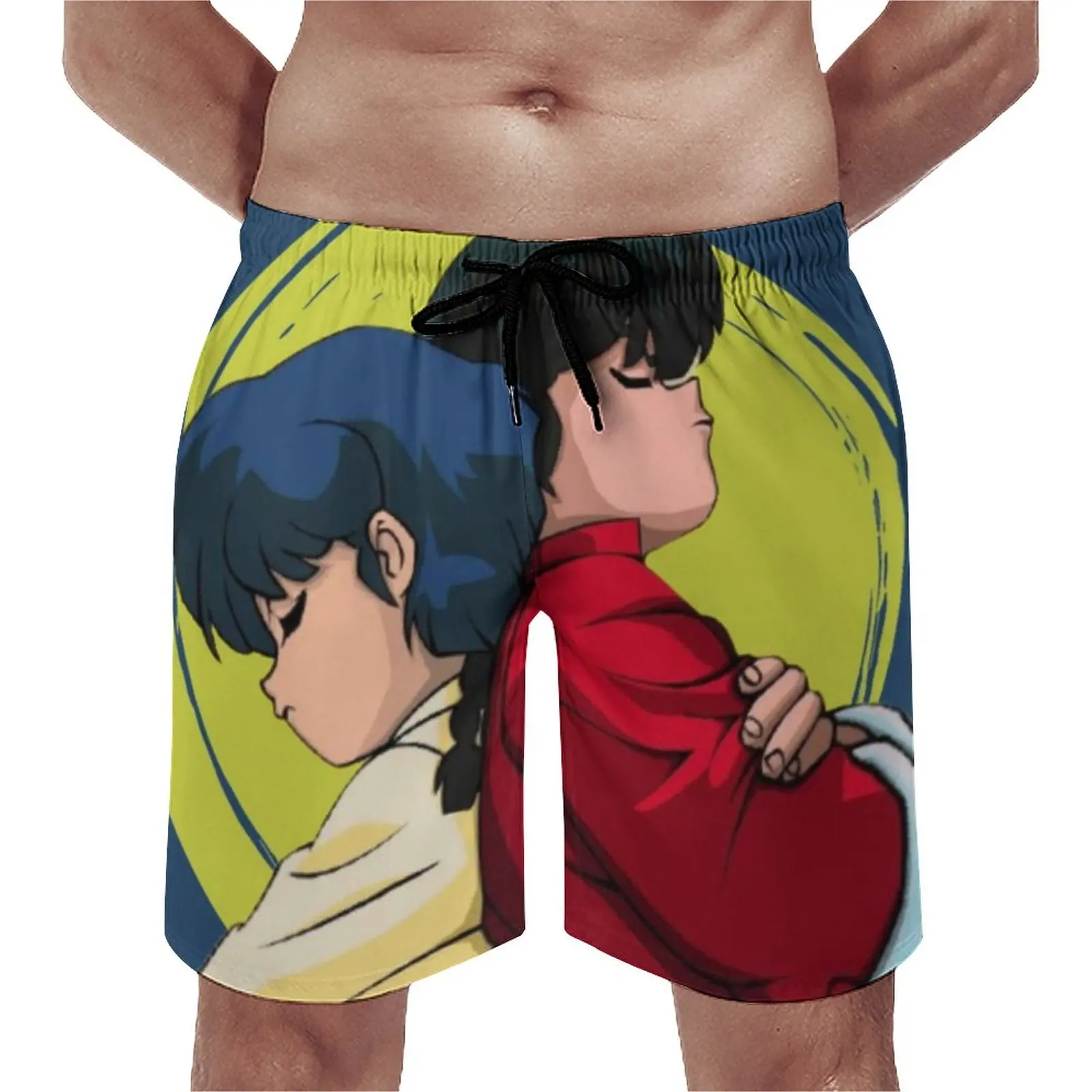 

Ranma Akane Ranma 12 Anime Board Shorts Elastic Waist Large Size Beach Shorts 80s 90s Funny Comics Male Board Pants Comfortable