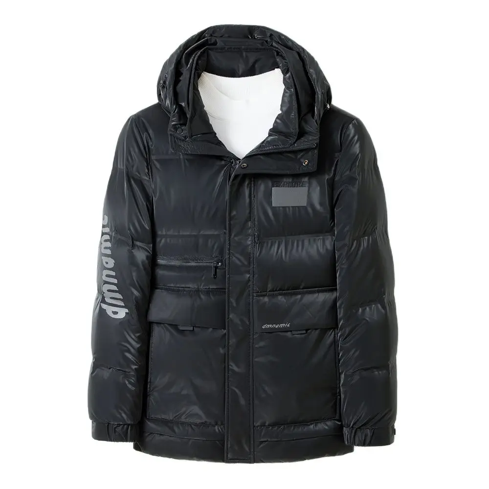 COODRONY Brand Winter Thick Warm Hooded Parka Coat 90% White Duck Down Jacket Men Clothing Big Pocket Windbreaker Overcoat Z8164