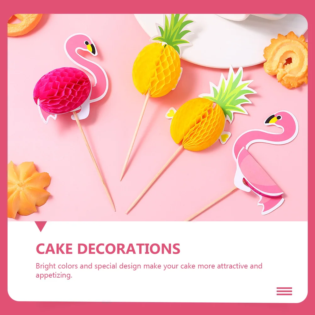 30 шт. аксессуары вставка для торта с фламинго детские свадебные украшения