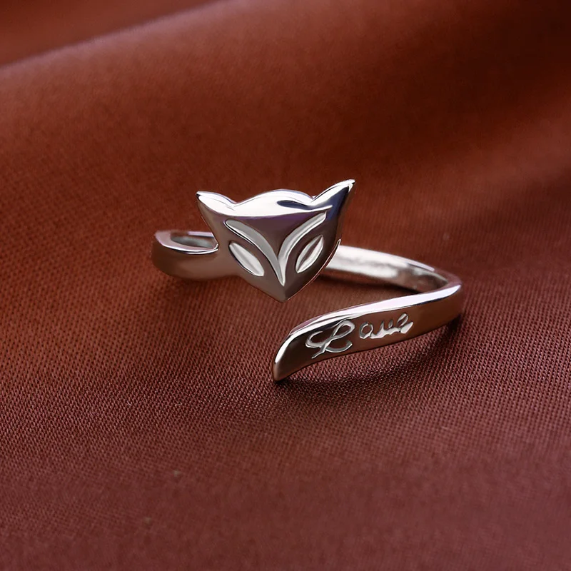 Женское кольцо из серебра 100% пробы с регулируемым размером |