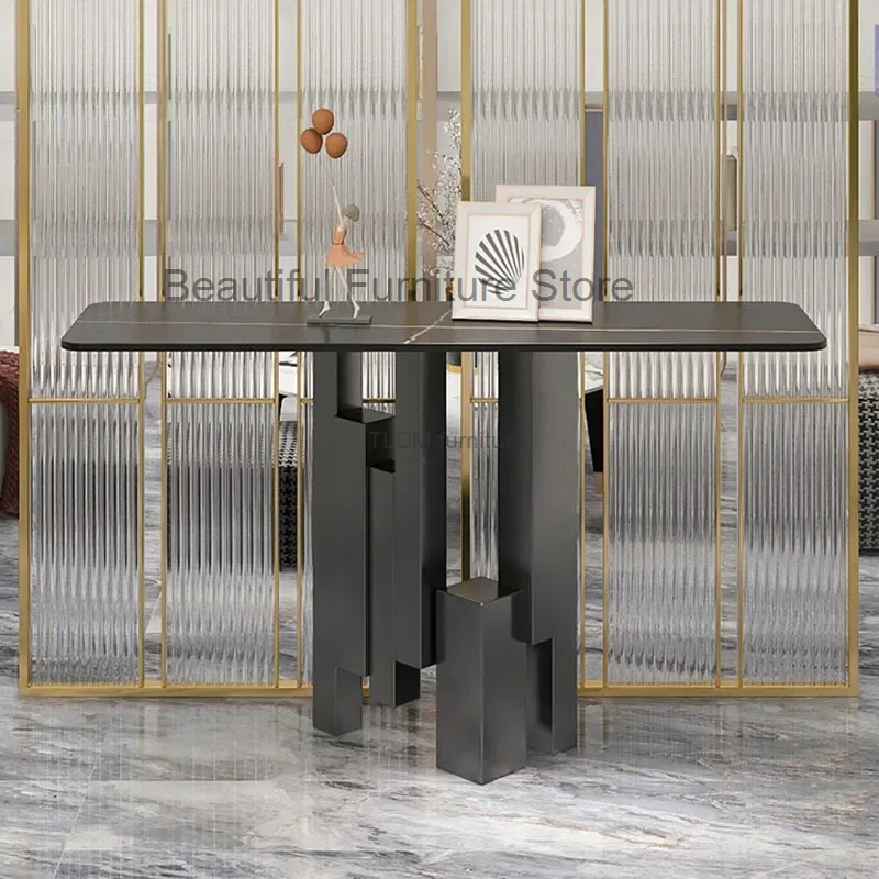 Роскошные Железные Столы-консоли для украшения интерьера итальянская мебель