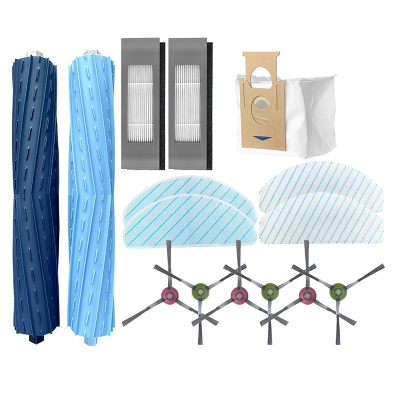 

Cleaner Accessory HEPA Filter For ECOVACS T9AIVI / AIVI+, Rubber Roller Main Brush Side Brush Mop Cloth Dust Bag