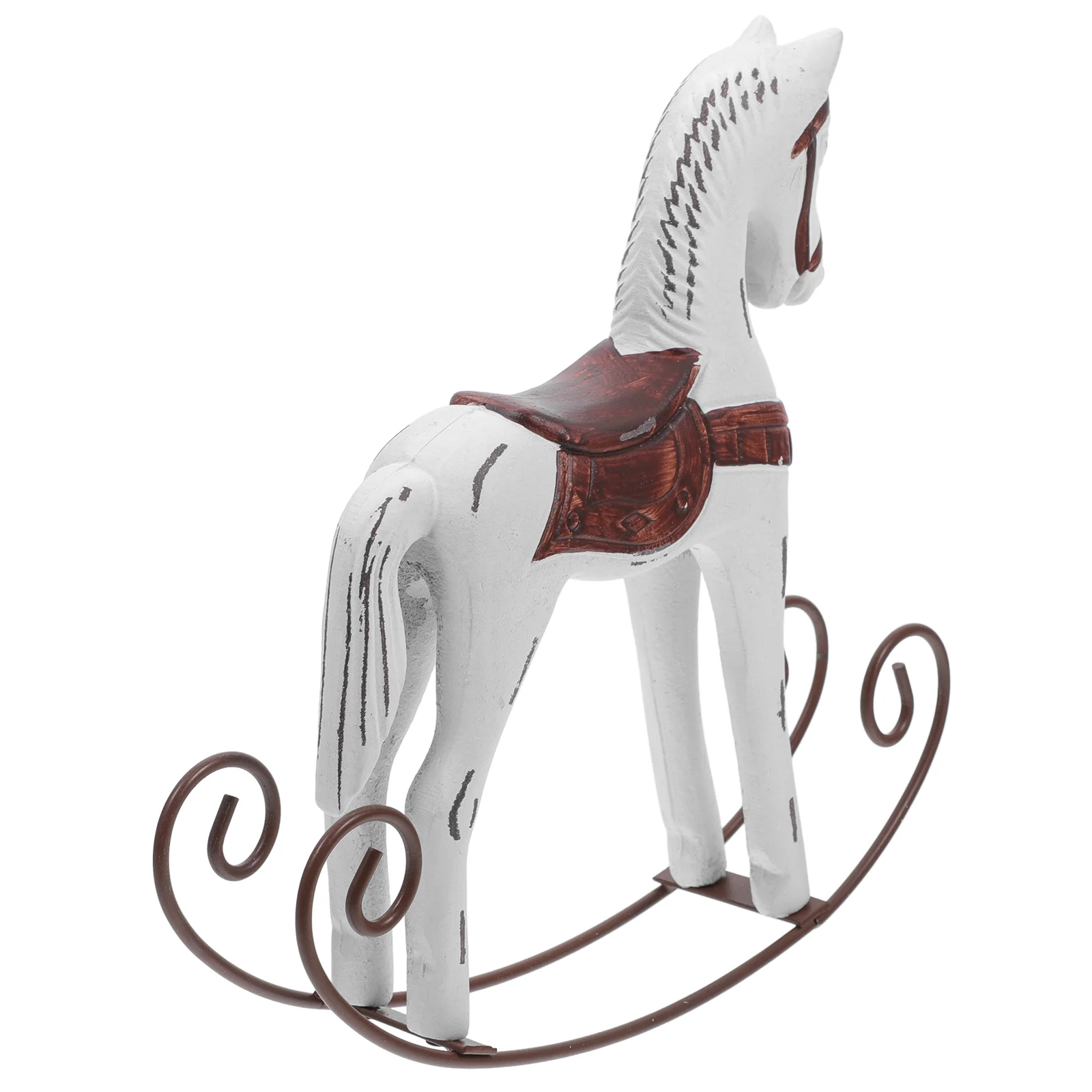 Ретро украшение в виде лошади волнущие деревянные поделки украшения детская