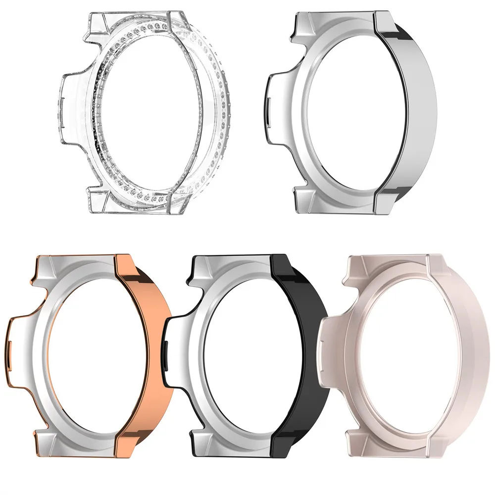 Защитный чехол для Huawei Watch GT5 Pro 42 мм ПК с инкрустацией бриллиантами