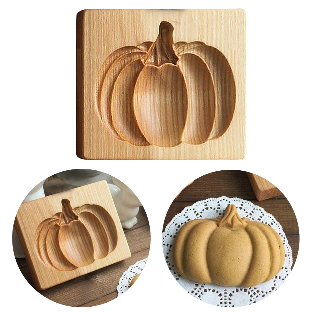 

Wooden Cookie Cutter Mold Stamp Press 3D Cake Embossing Baking Mold DIY Shapes Tools pumpkin Gingerbread Biscuit Cake Tools