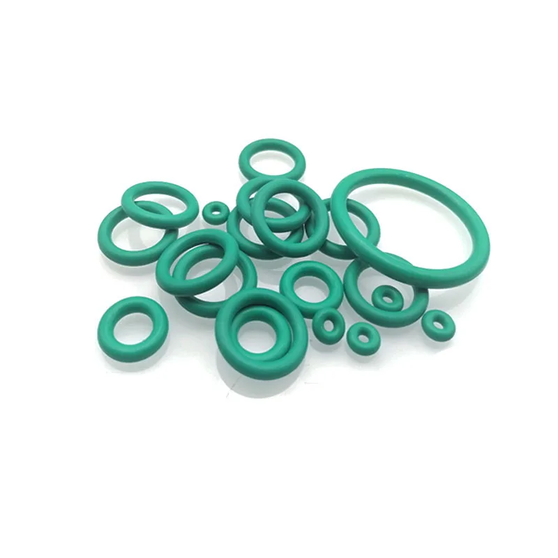 

3pcs Green Rubber Ring FKM O Ring Seal Thickness 4mm OD62/78/90/95/100/105/120/125mm Rubber O-Ring Seal Gasket Ring Washer