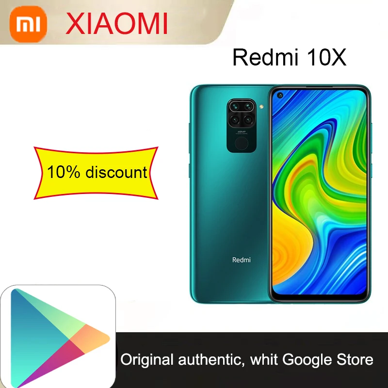 

Xiaomi Redmi 10X/9T 4GB 128GB ROM Mobile Phone MTK Helio G85 48MP 5020mAh