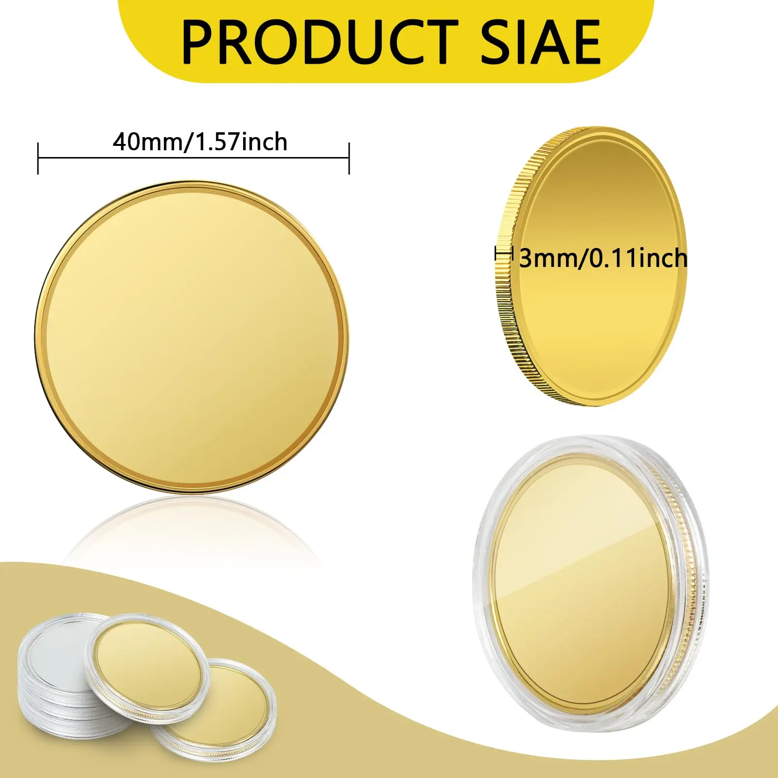 1/5/10/20 шт. пустая медаль для монеты вызова Co2 лазерная гравировка пустые твердый