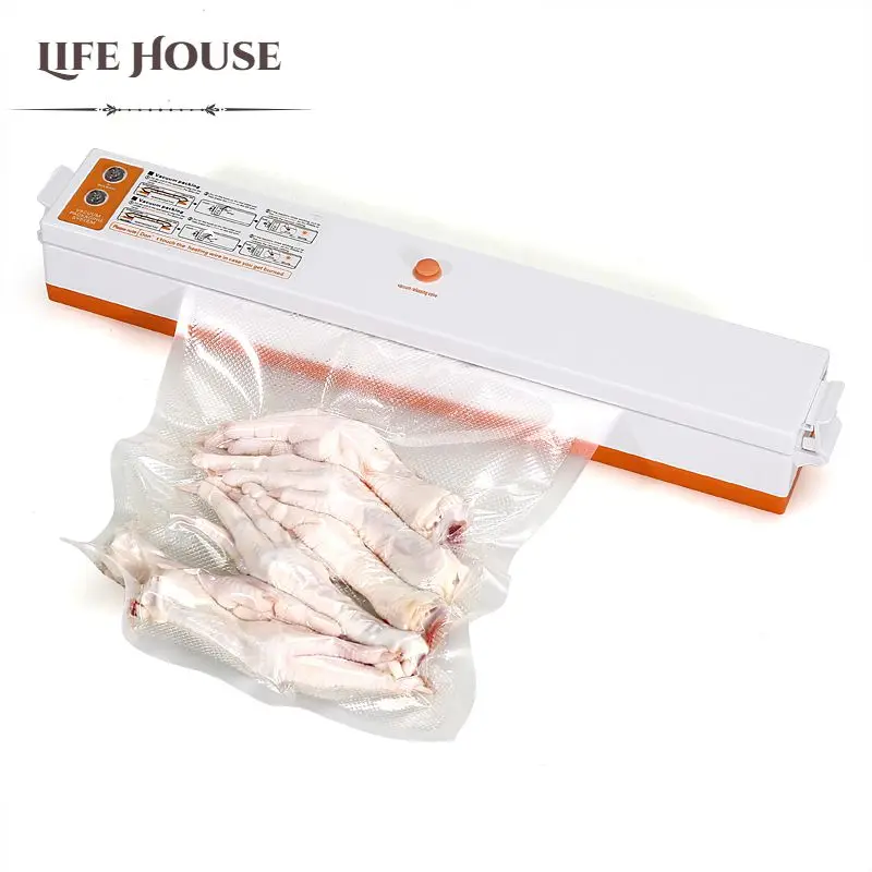 

220V Electric Vacuum Sealer Packaging Machine For Home Kitchen Including 15pcs Food Saver Bags Commercial Vacuum Food Sealing
