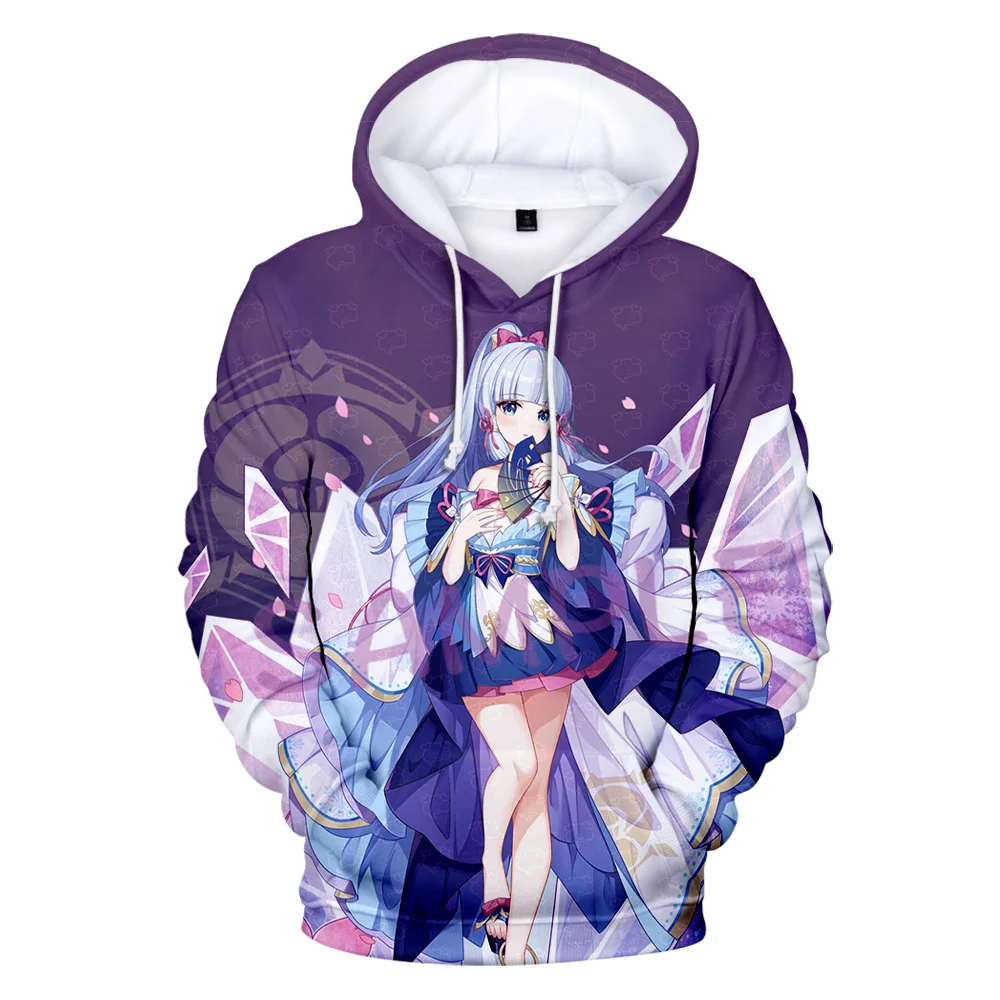 

Genshin Impact Kamisato Ayaka 3D Print Sweatshirt Men Women Fashion Oversized Hoodie Harajuku Pullover Coat Women Clothing