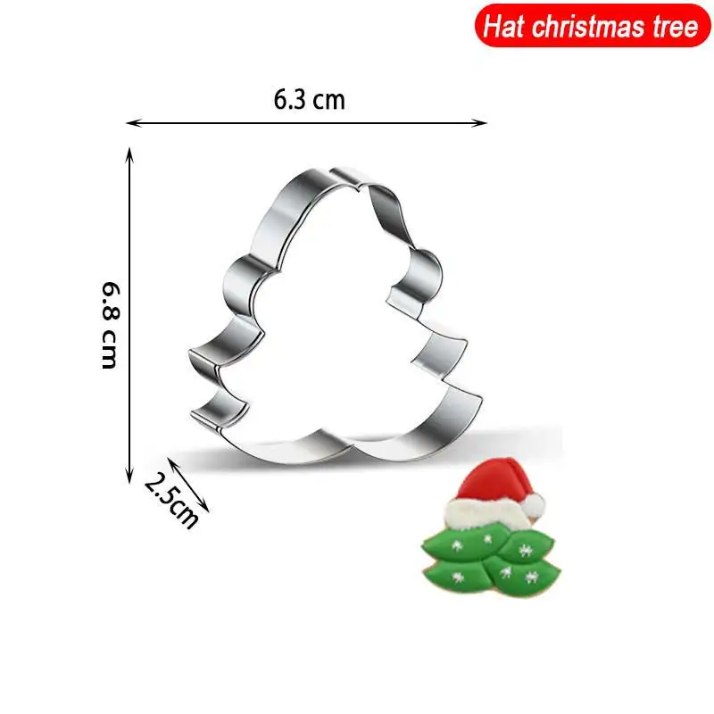 

DIY Cookie Cutter Tool Stainless Steel Christmas Cake Cookie Fondant Cutter Mold Snowflake Gingerbread Man Baking Cupcake Pastry