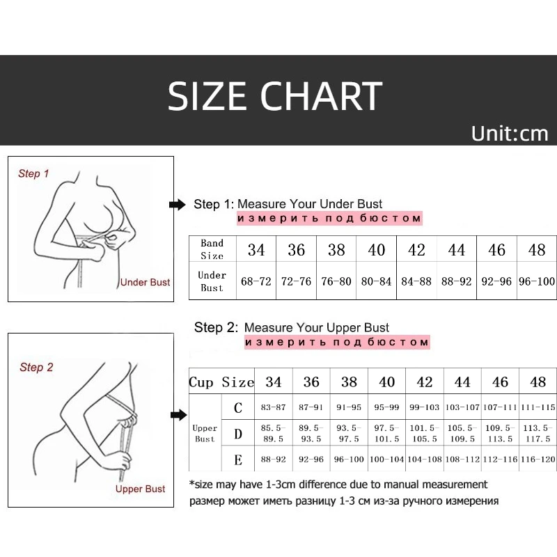 Plus Size Bras for Women Sexy Lingerie Push Up Underwear Lace Long Line Brassiere C D E Cup