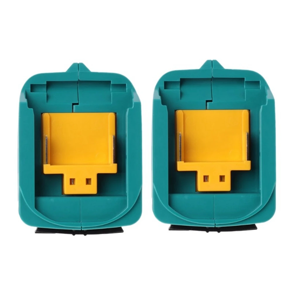 

2Pcs USB Charger Adapter Converter for Makita ADP05 BL1815 BL1830 BL1840 Li-Ion Battery 14.4-18V Power Adapter, Blue