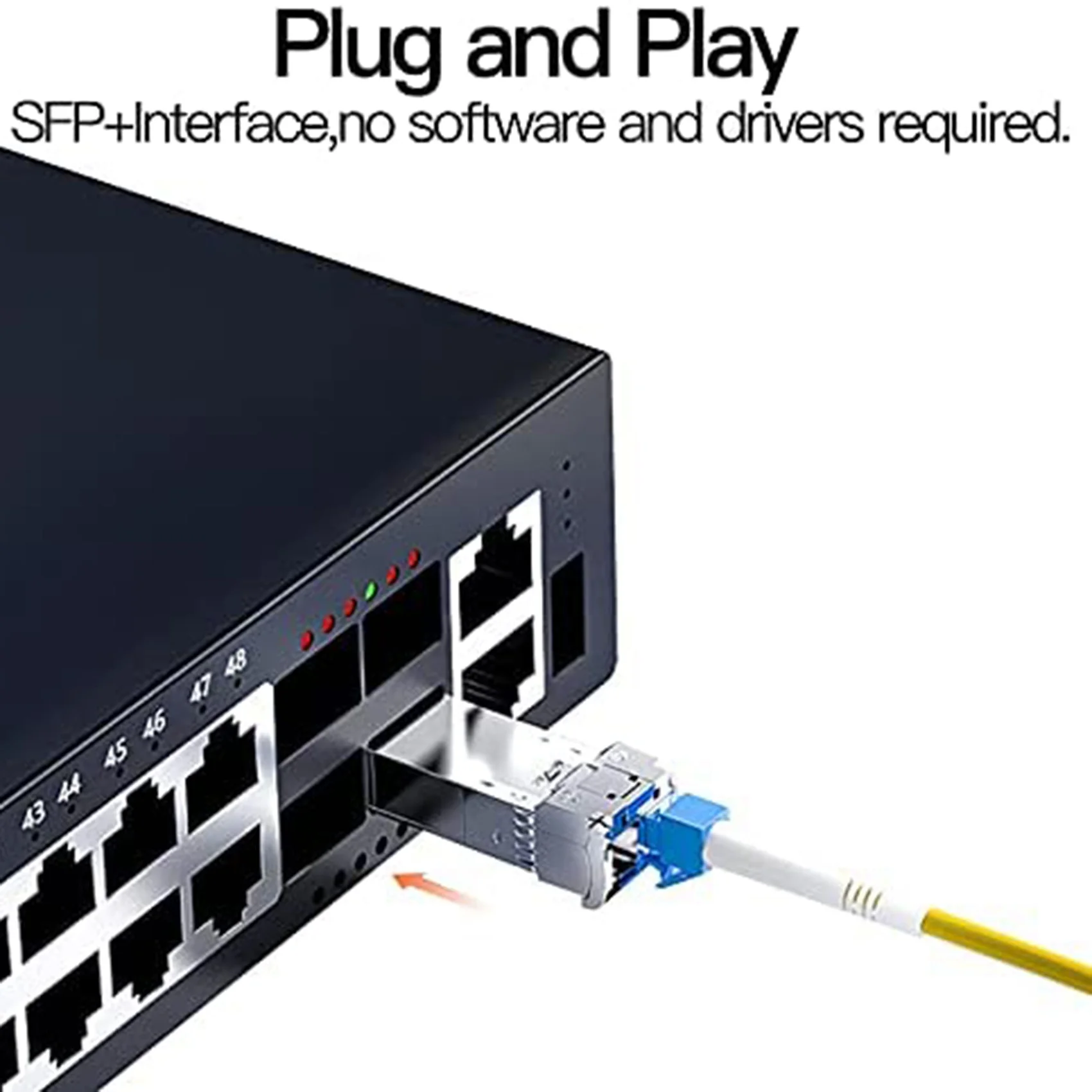 10G SFP+ Twinax Cable Direct Attach Copper(DAC) 10GBASE SFP Passive for SFP-H10GB-CU1M Ubiquiti D-Link(0.5M)