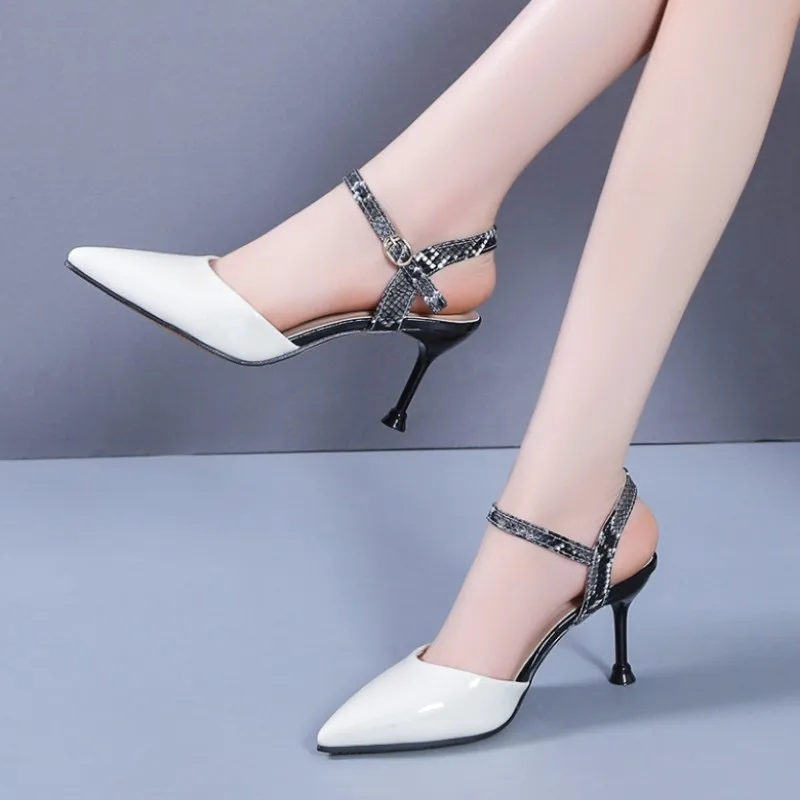 

Pointed Toe Women High Heels Shoes 2023 Fashion New Shallow Sandals Summer Brand Sexy Pumps Party Stilettos Ladies Zapatillas