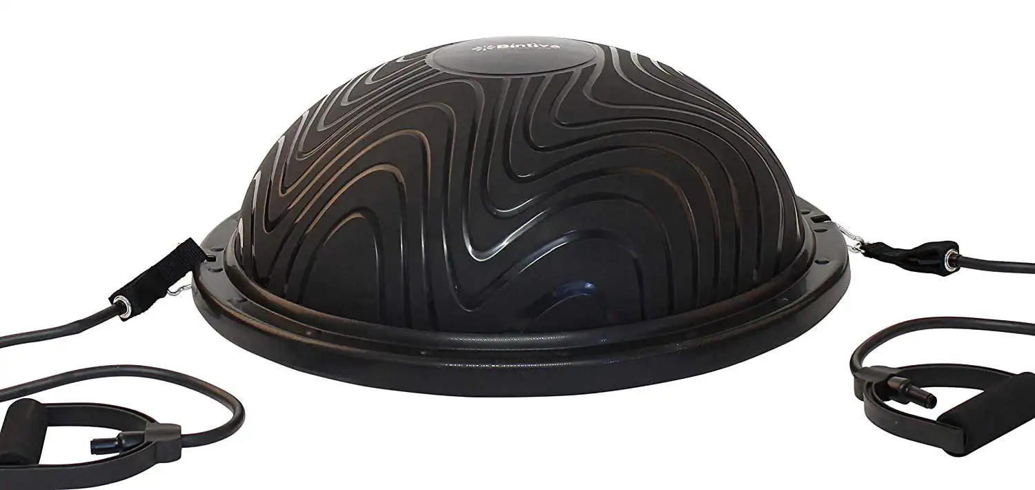 

Ball Balance Trainer - For Home Rehabilitation, Exercise, and Stability Training - Includes Straps, and Pump