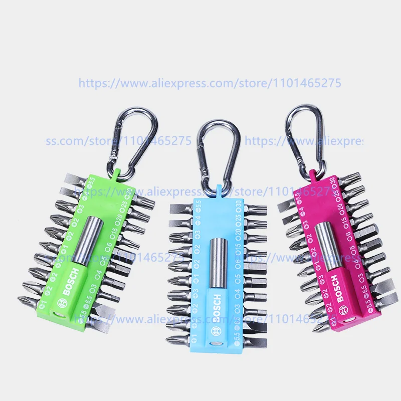 

Bosch electric screwdriver bits portable 21 pieces screwdriver bits set rainbow magic buckle cross hexagonal electric drill bit