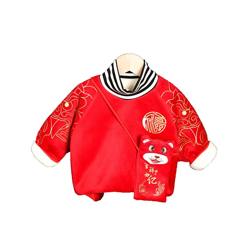 

New Winter Baby Girls Clothes Children Boys Fashion Thicken Warm T-Shirt Toddler Casual Costume Infant Clothing Kids Sportswear