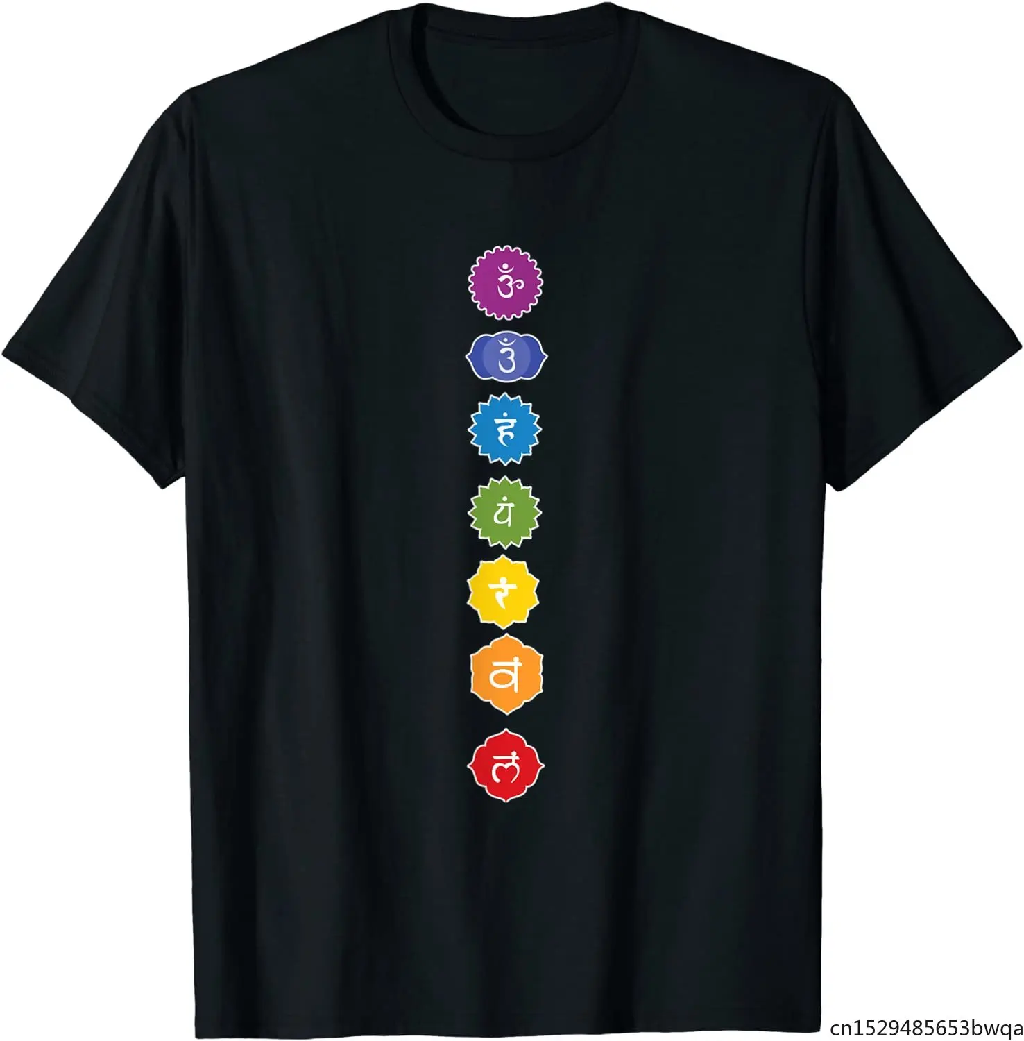 

Yoga Chakra graphic Lotus Zen Hippie 7 Chakras T-Shirt