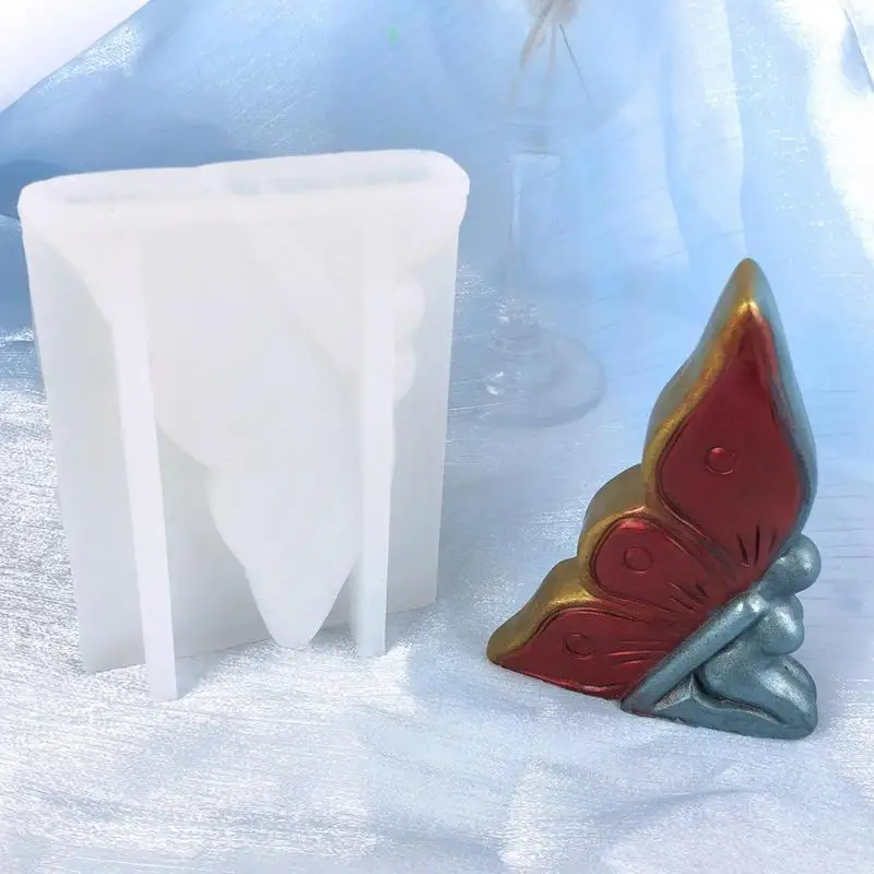 Уникальные формы для свечей 3D литья из эпоксидной смолы ангела силиконовые