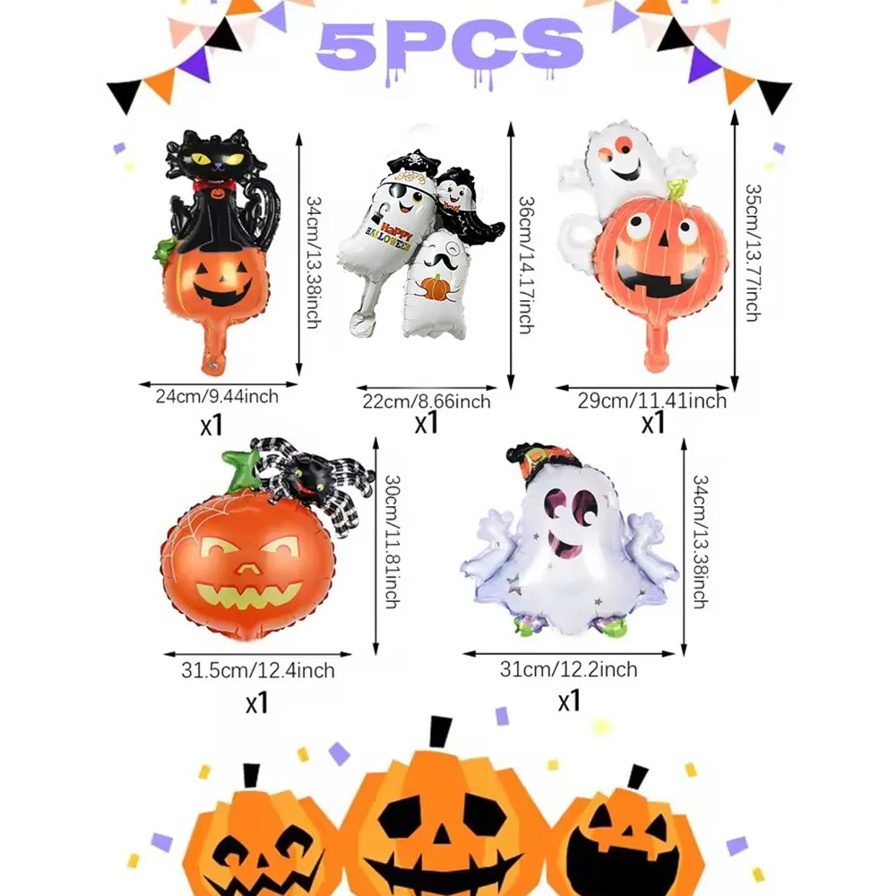 

Набор из 5 шт. мини-шаров Popdropparty для Хэллоуина