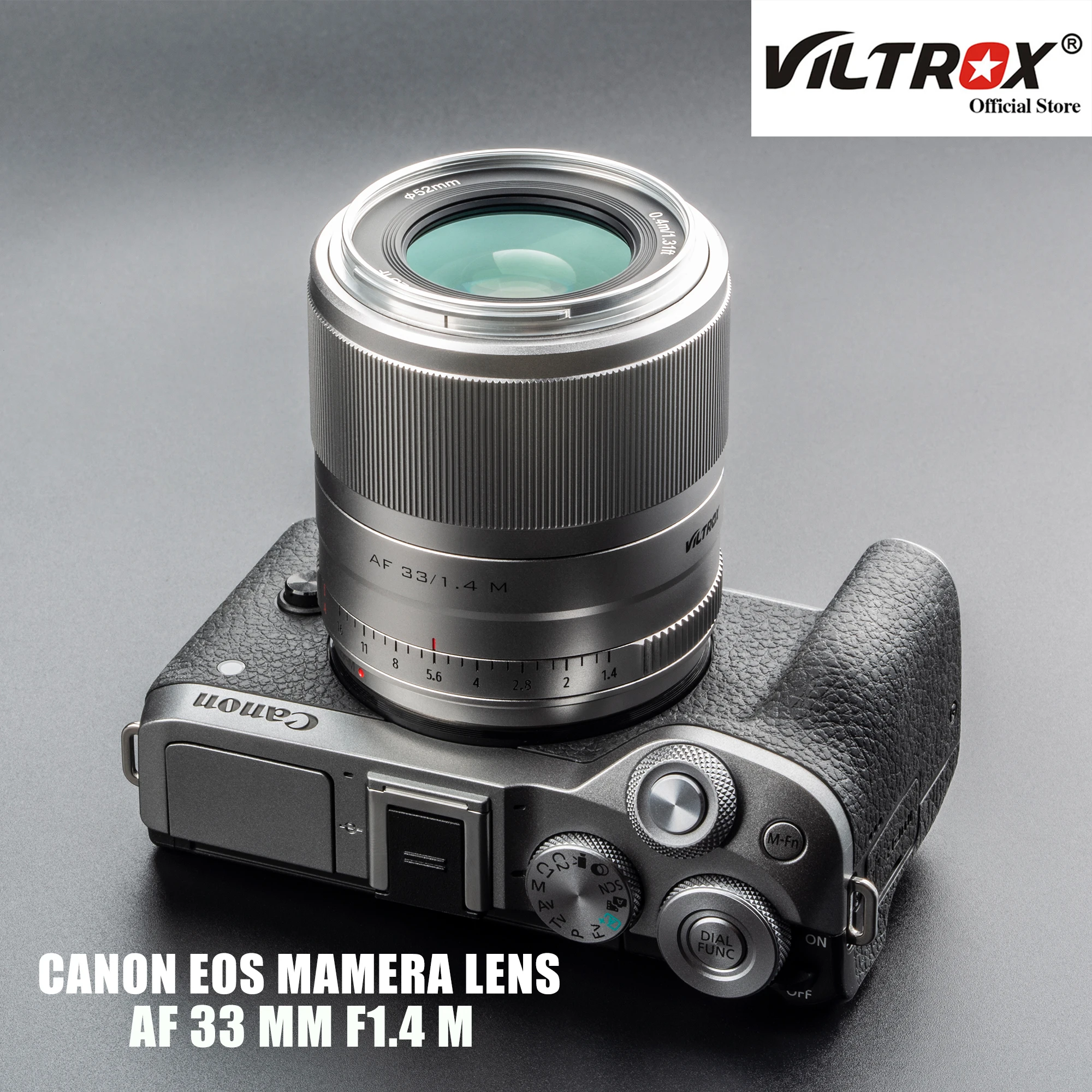 

Viltrox AF 33mm F1.4 EF-M Auto Focus Portrait Large Aperture Lens APS-C For Canon EOS M Mount Camera Lens M5 M6II M200 M50