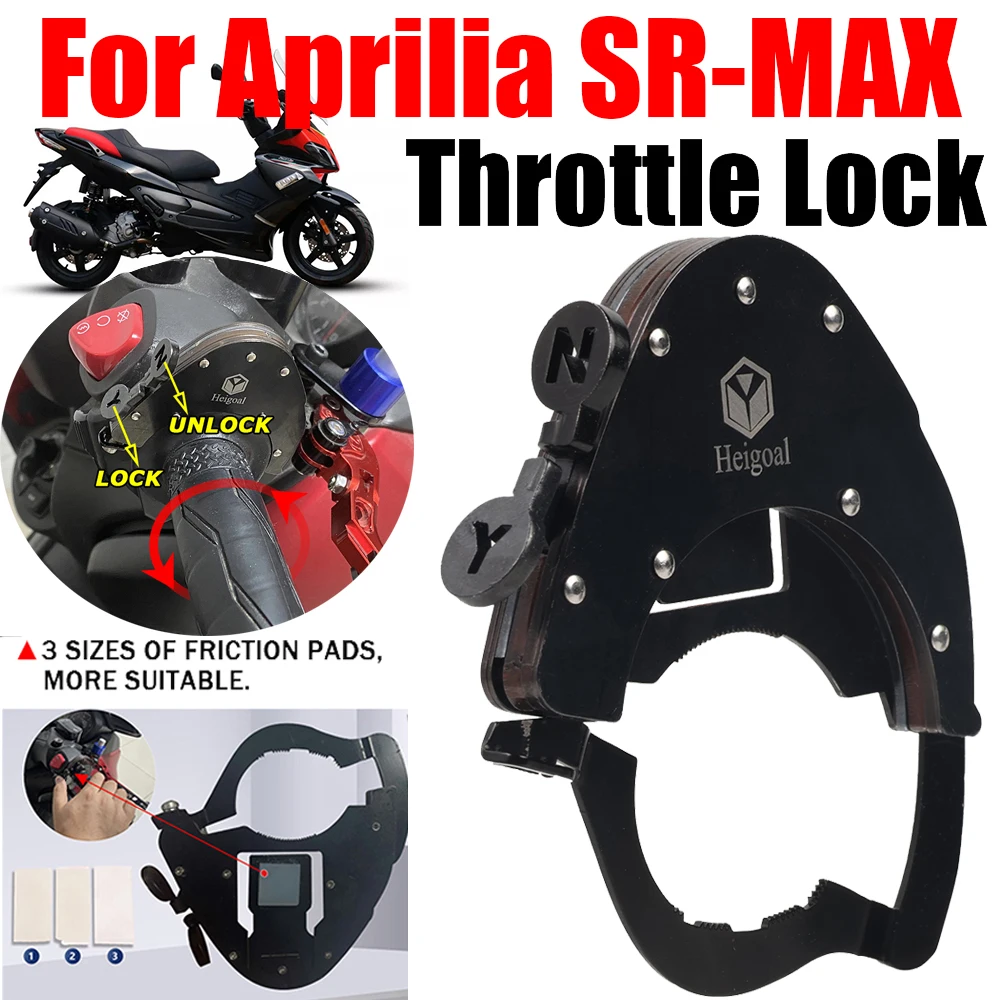 

For Aprilia SR-MAX SRMAX 125 250 300 MAX250 MAX300 SRMAX300 Motorcycle Accessories Cruise Control Handlebar Throttle Lock Assist