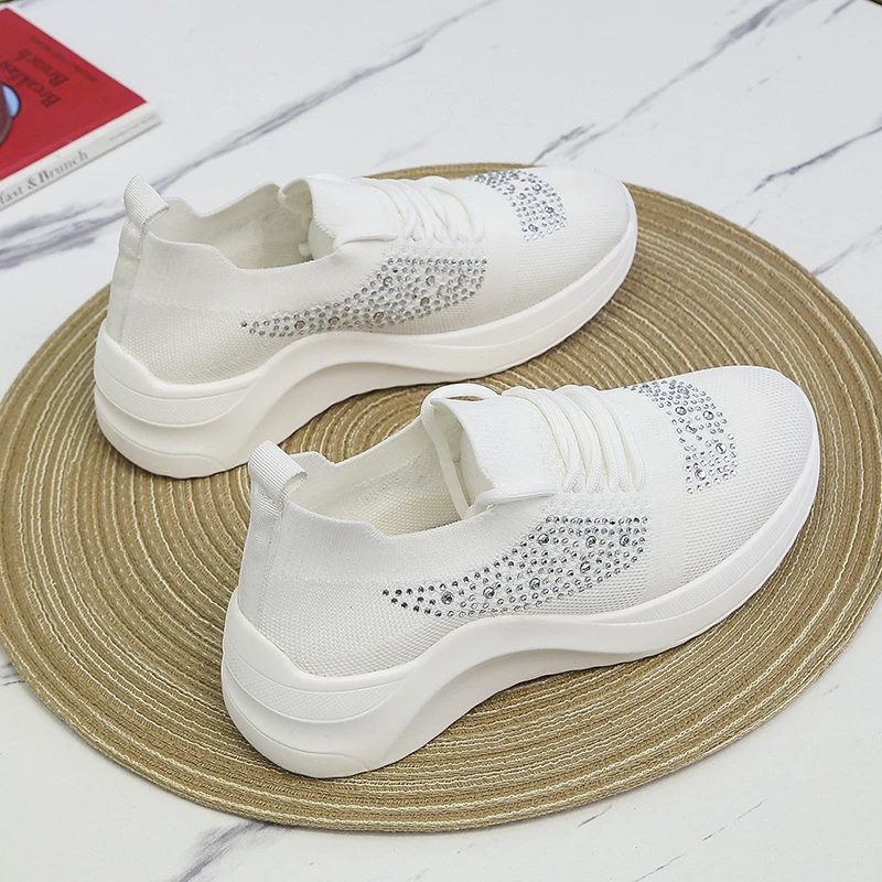 

2022 New Ladies Thick Sole Sneakers Fashion Women's Shoes Spring Casual Running Shoes Breathable Comfortable Basketball Shoes