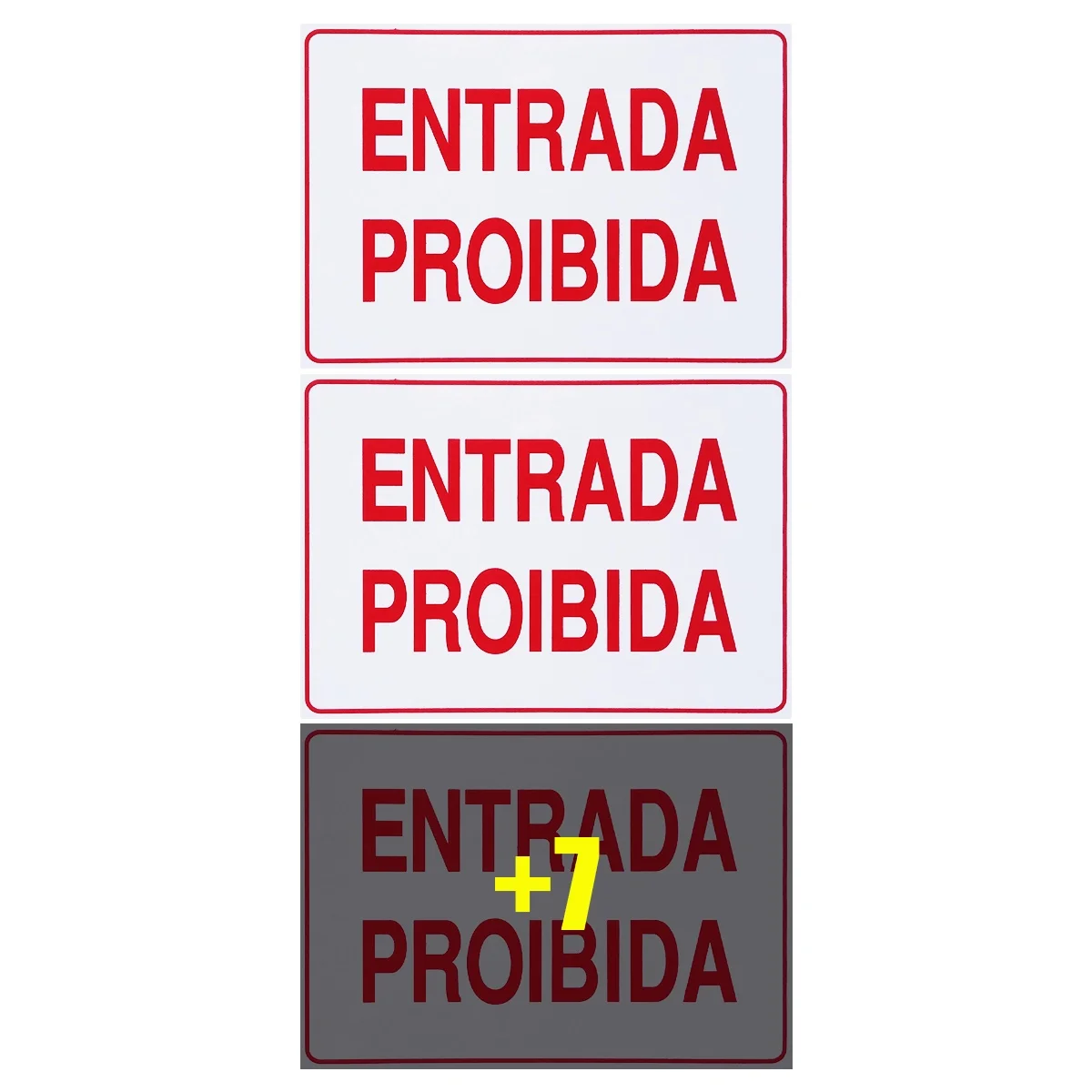 

Combo 10 Signs Signal Prohibited Entry 30x20 Access-P-11 F9e