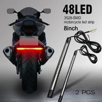 motorcycle brake light strip bar car flexible led tail turn signal rear light parts stop lamp for truck suv atvs electric bike