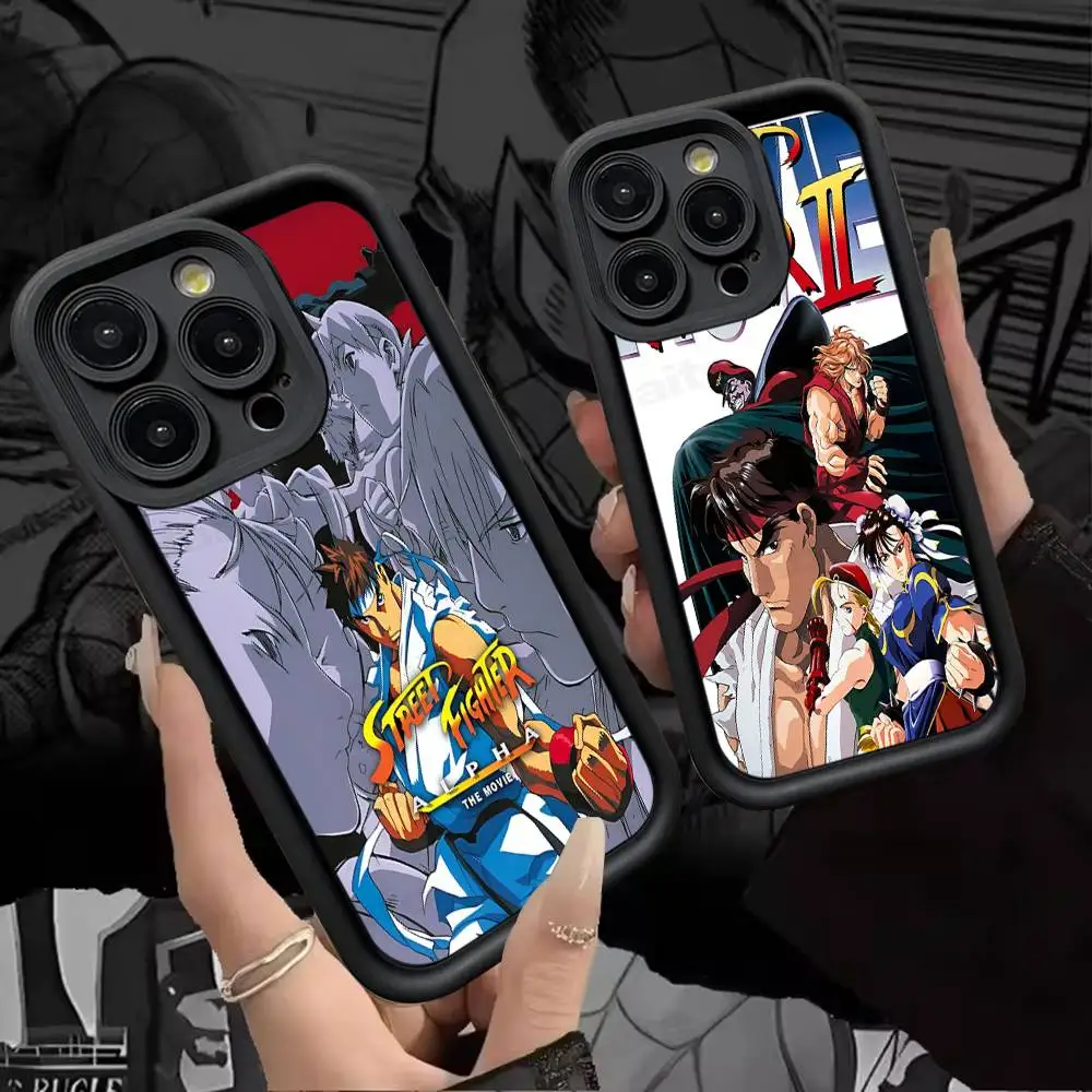 Фото Чехол для телефона Fighting Game S-Street F-Fighter для iPhone 17 16 15 14 13 12 11 Air Plus Pro Max, мягкая задняя крышка №1