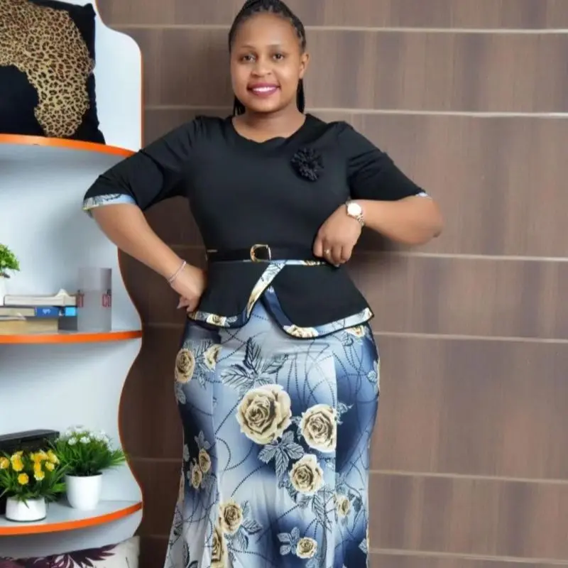 

Элегантные Африканские свадебные платья для женщин, большие размеры 6XL, африканская одежда, Дашики, Анкара, комплекты из 2 предметов, офисные женские наряды, Халат