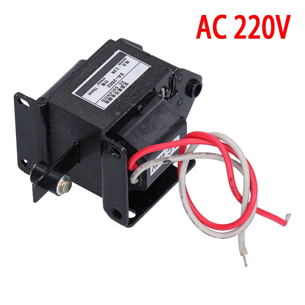 

15mm Push Pull Electromagnet 220V Approx. 15mm / 0.6in Solenoid Stroke