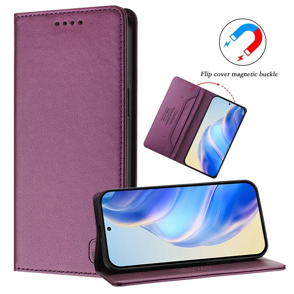 Фото Кожаный чехол-книжка с магнитным кошельком для Redmi 15c 15 14c 13c 13 12c 12 10A 10 9 8A 7 Redmi K70 K60 K50 K40 A5 A3X A3 №2