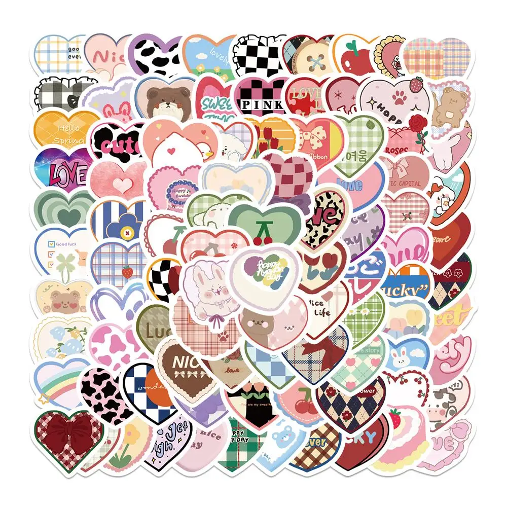 

100 Pieces Of Xiaozhang Korean Love Graffiti Stickers Decoration Net Red Drink Cup Luggage Notebook Waterproof Stickers