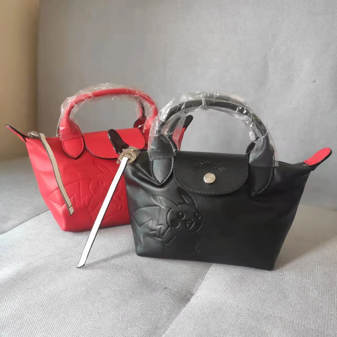 

Mini dumpling LC1500 suede Pikachu one shoulder hand his female package